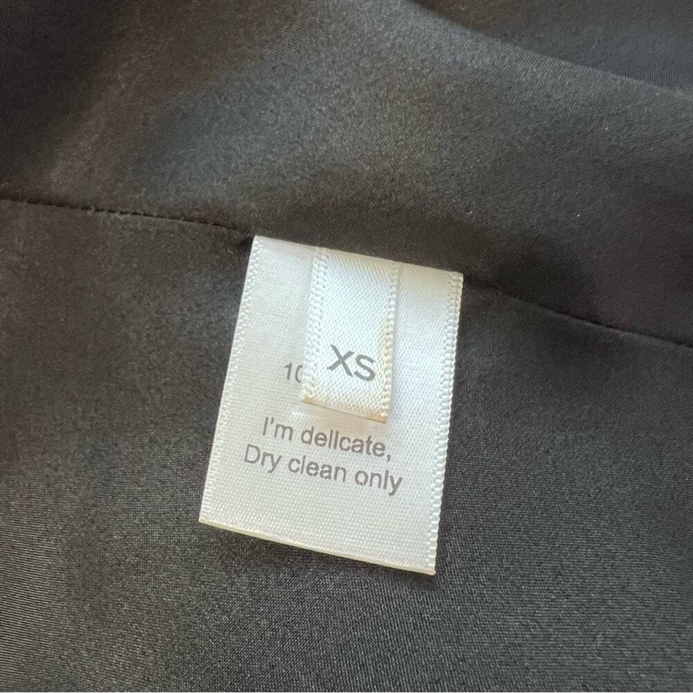 ARE YOU AM I Lilja Silk Wrap Mini Skirt Black Sz XS - Picture 6 of 8
